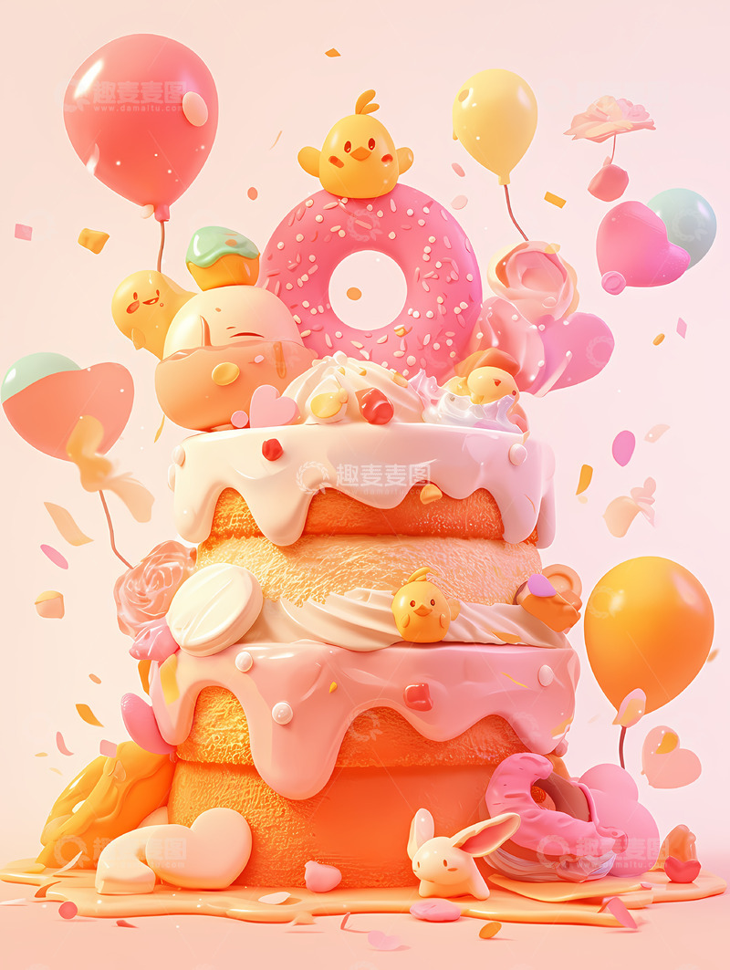 高清大图下载【趣麦麦图】缤纷甜品蛋糕5