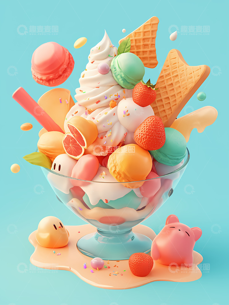 高清大图下载【趣麦麦图】缤纷甜品蛋糕25