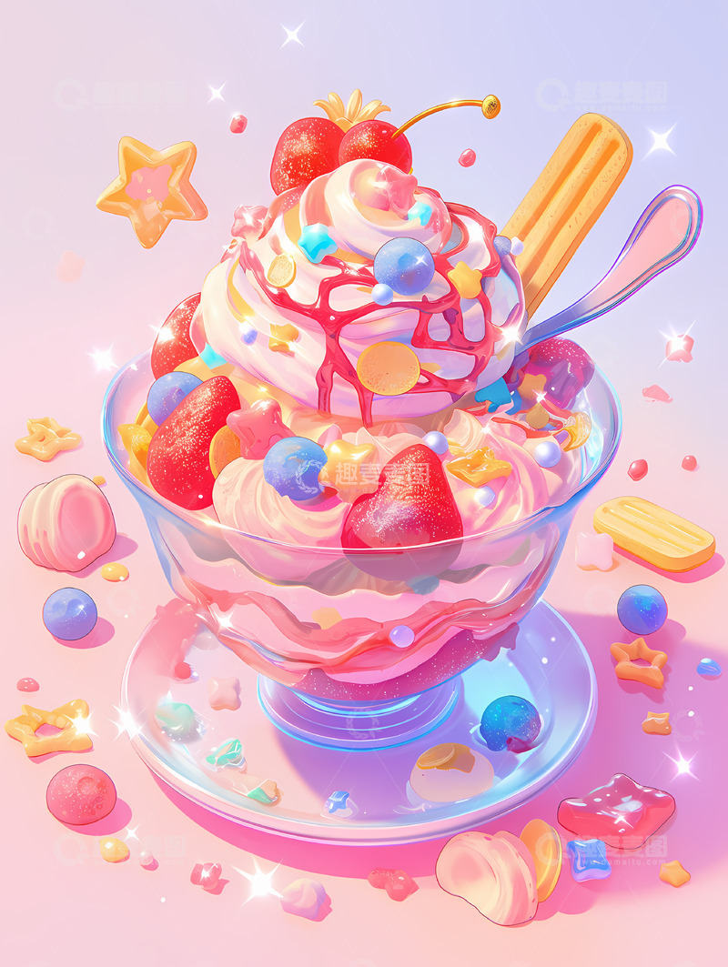 高清大图下载【趣麦麦图】缤纷甜品蛋糕12