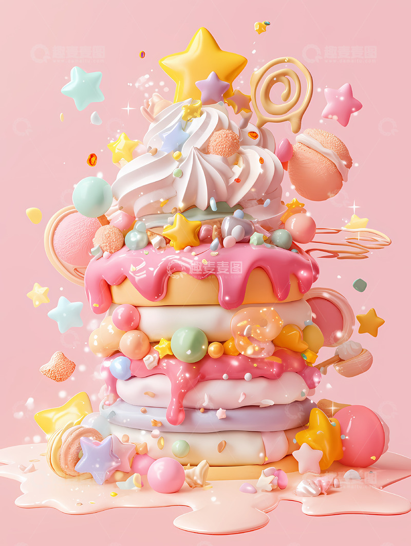 高清大图下载【趣麦麦图】缤纷甜品蛋糕6