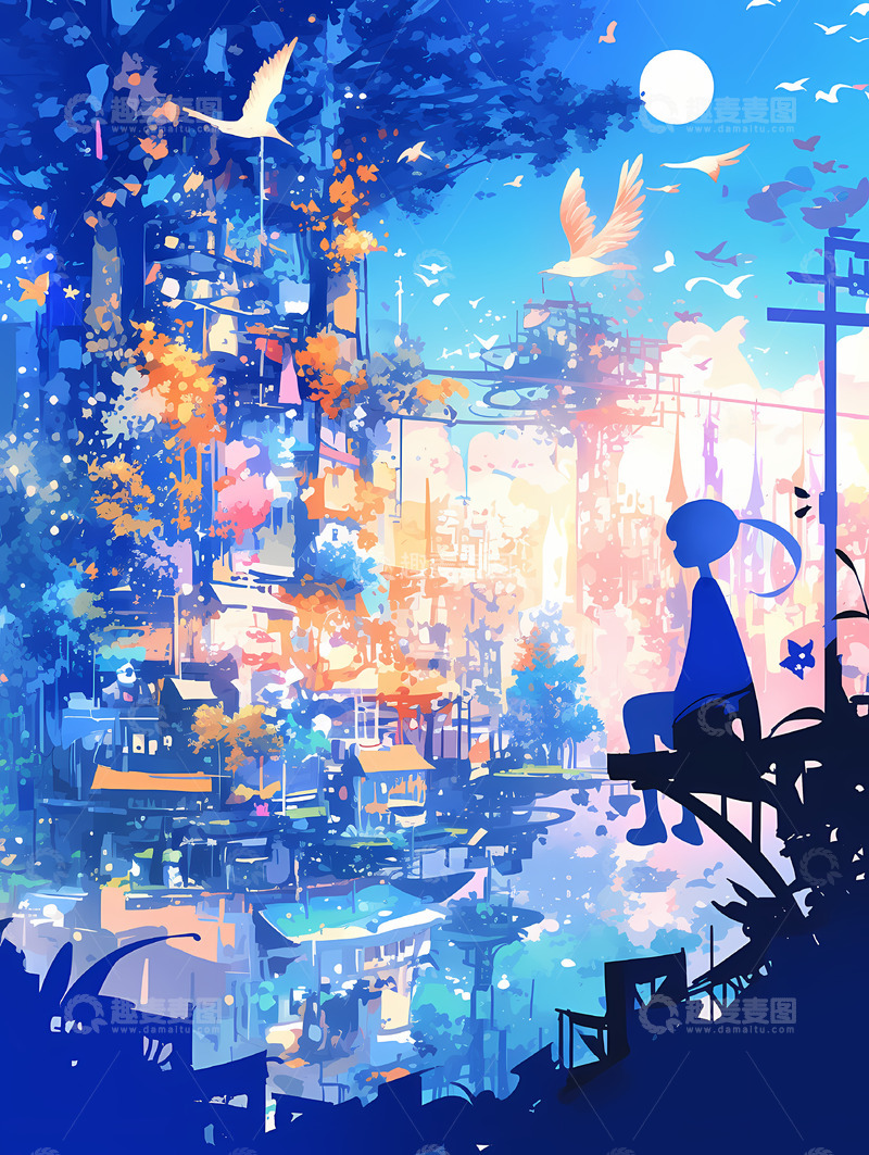 高清大图下载【趣麦麦图】眺望--远方