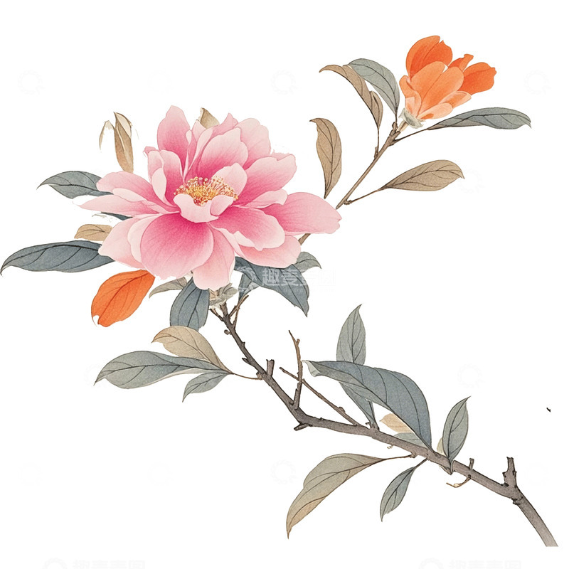 高清大图下载【趣麦麦图】古风花春天素材8