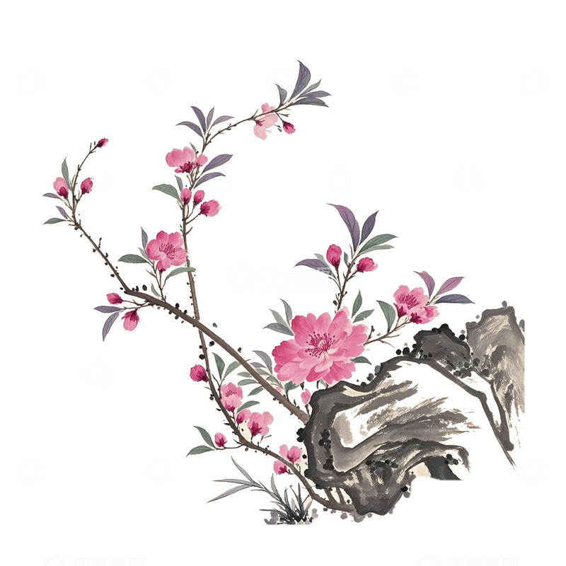 高清大图下载【趣麦麦图】花古风素材7