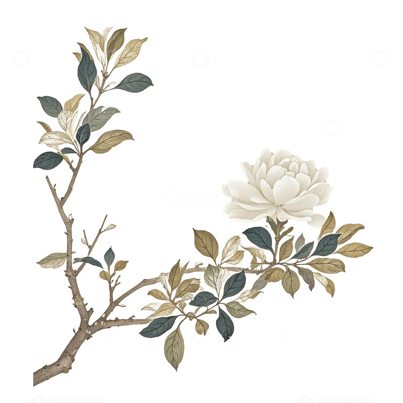 高清大图下载【趣麦麦图】古风花春天素材15