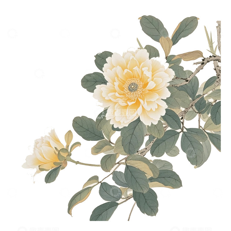 高清大图下载【趣麦麦图】古风花春天素材5