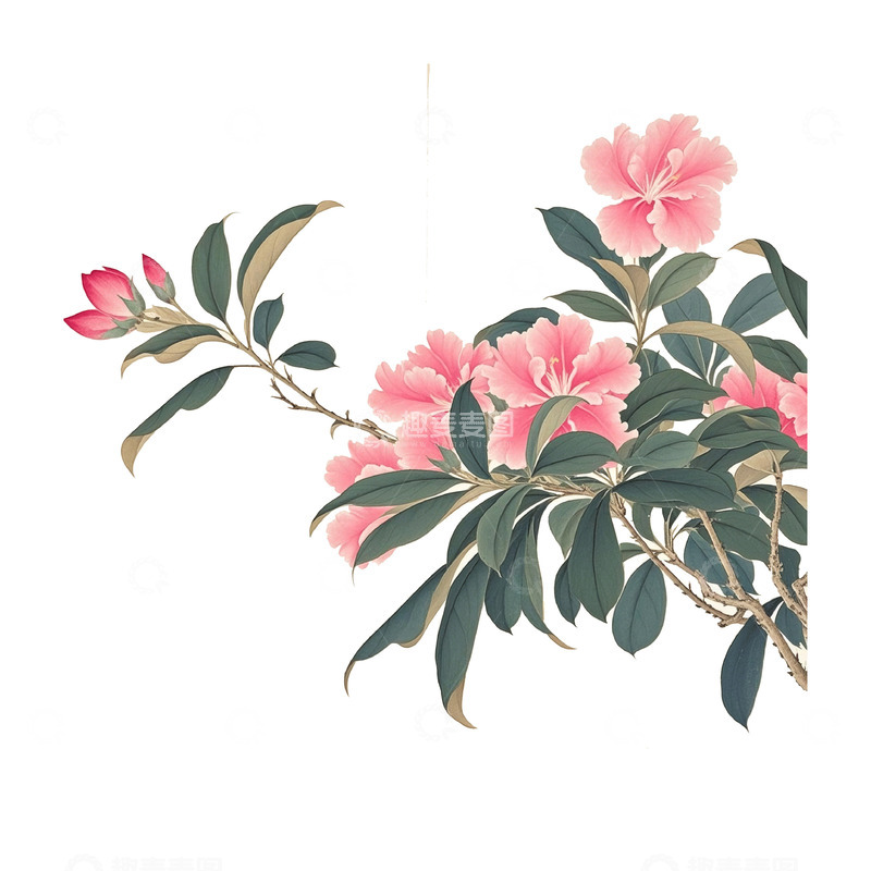 高清大图下载【趣麦麦图】古风花春天素材23