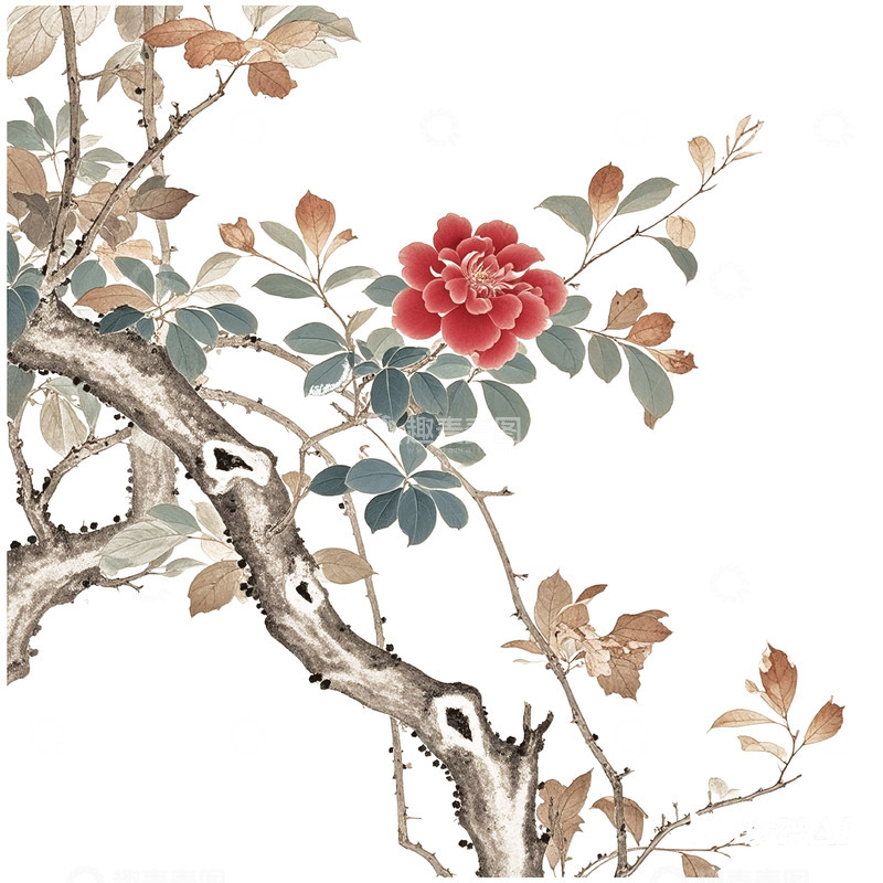 高清大图下载【趣麦麦图】古风花春天素材18