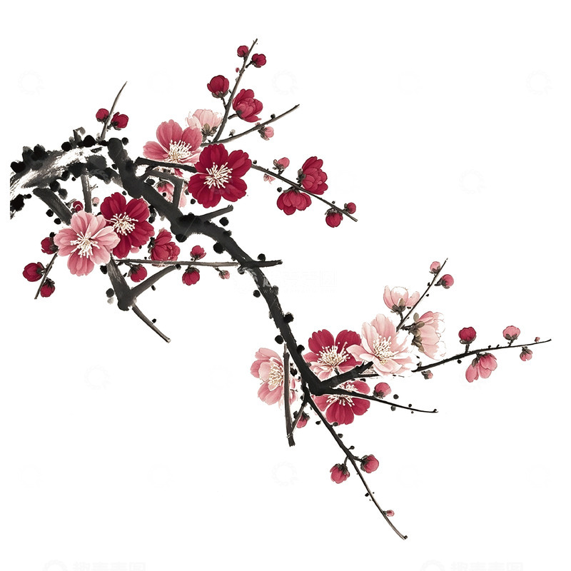 高清大图下载【趣麦麦图】花古风素材