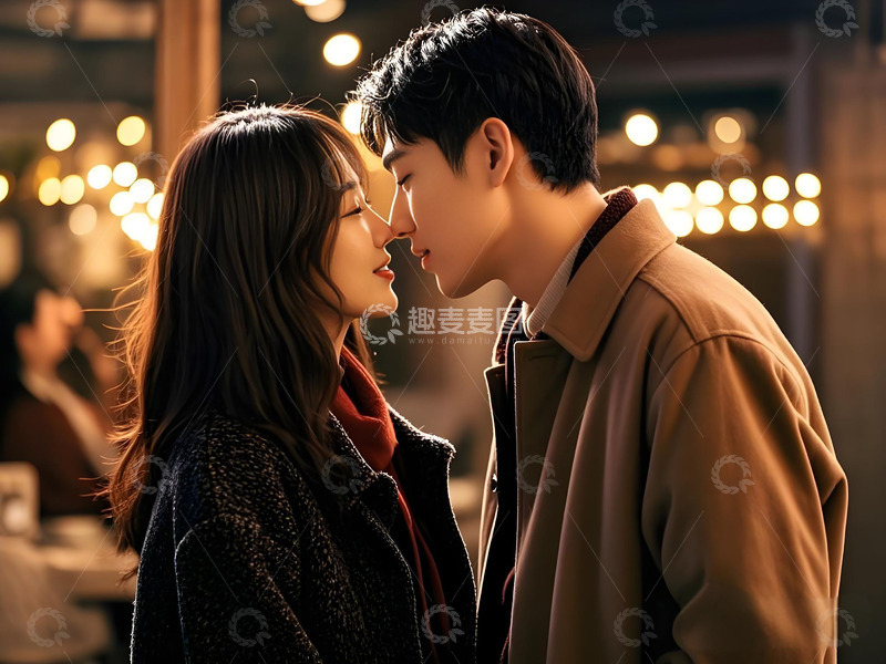 高清大图下载【趣麦麦图】情侣头像七夕情人节摄影素材1