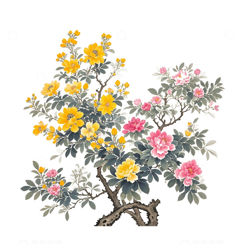 高清大图下载【趣麦麦图】古风花春天素材19