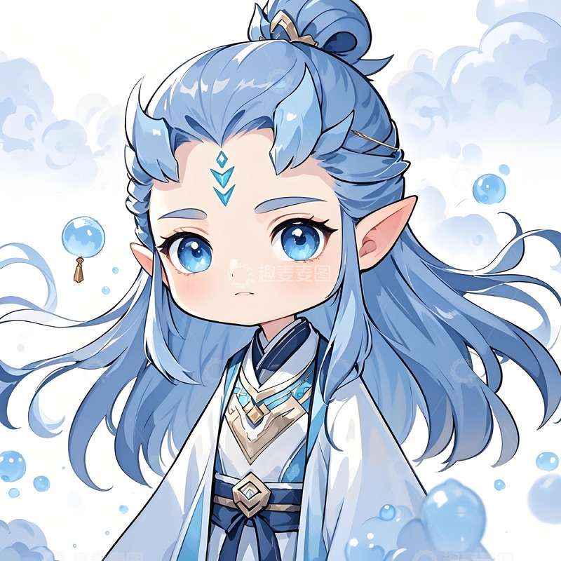 高清大图下载【趣麦麦图】哪吒敖丙卡通动漫人物头像手绘q版可爱6