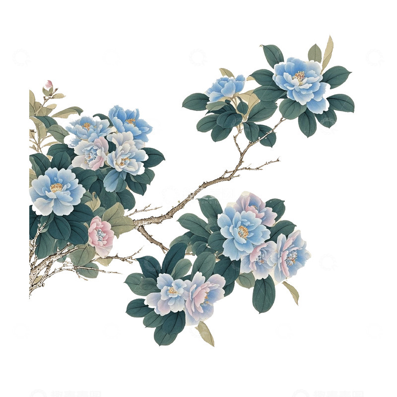 高清大图下载【趣麦麦图】古风花春天素材14