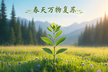 春天花卉野花小鸟雏菊栀子花桃花柳树三月风景摄影素材11