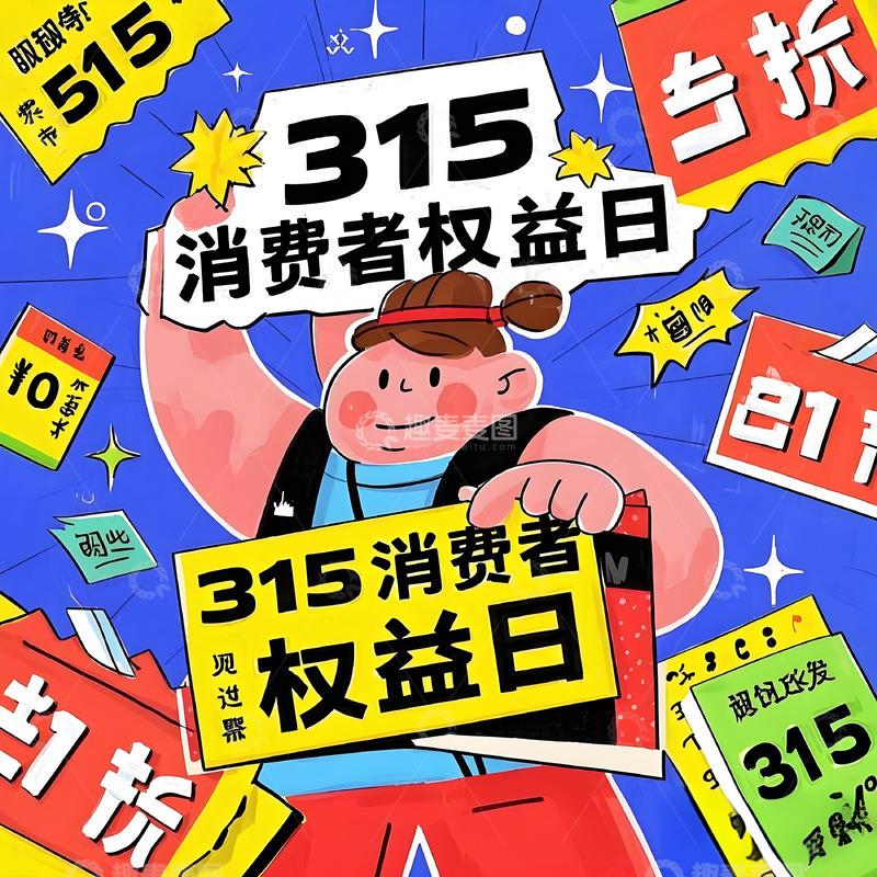 高清大图下载【趣麦麦图】 315消费者权益日 素材
