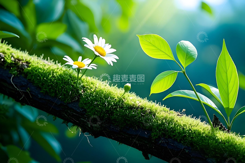 高清大图下载【趣麦麦图】春天花卉雏菊栀子花桃花柳树三月风景摄影