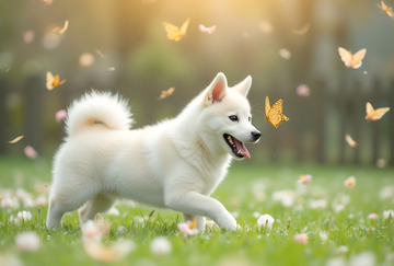 公园玩耍的柴犬3