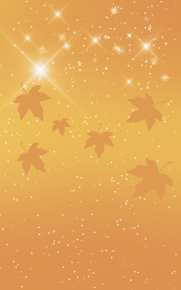 黄色渐变枫叶背景底图素材