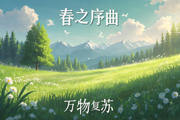 春天花卉野花小鸟雏菊栀子花桃花柳树三月风景摄影素材14