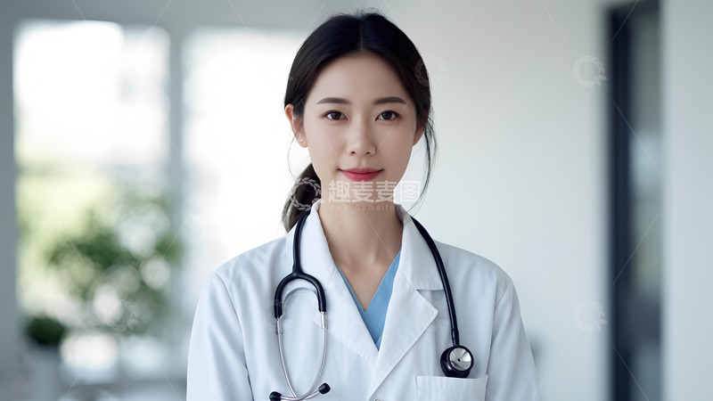 高清大图下载【趣麦麦图】穿白大褂的医生摄影图人像5