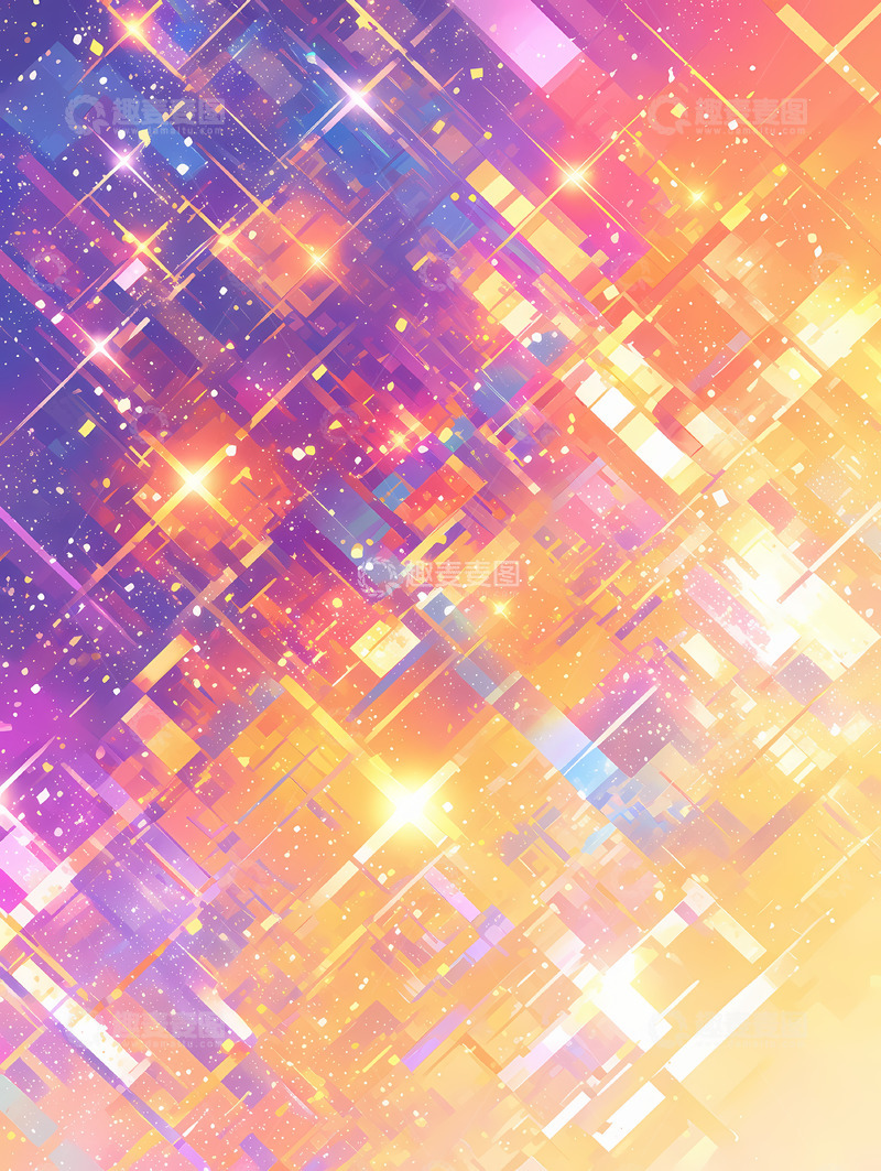 高清大图下载【趣麦麦图】光粒子背景图1
