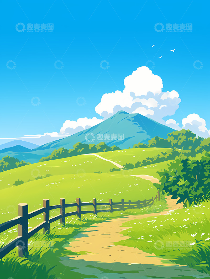 高清大图下载【趣麦麦图】蓝天白云背景10