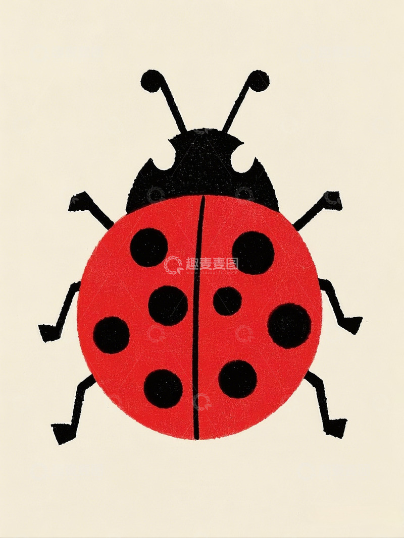 高清大图下载【趣麦麦图】可爱的七星瓢虫1