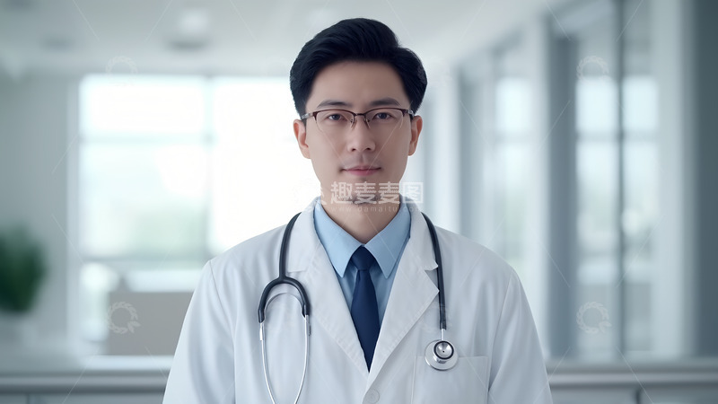 高清大图下载【趣麦麦图】穿白大褂的医生摄影图人像3