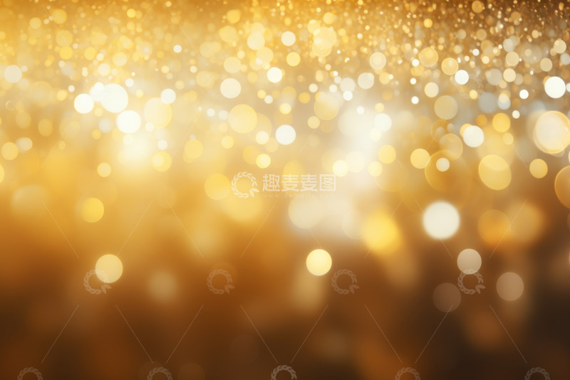 高清大图下载【趣麦麦图】闪耀的金色光点背景
