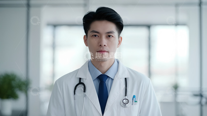高清大图下载【趣麦麦图】穿白大褂的医生摄影图人像4