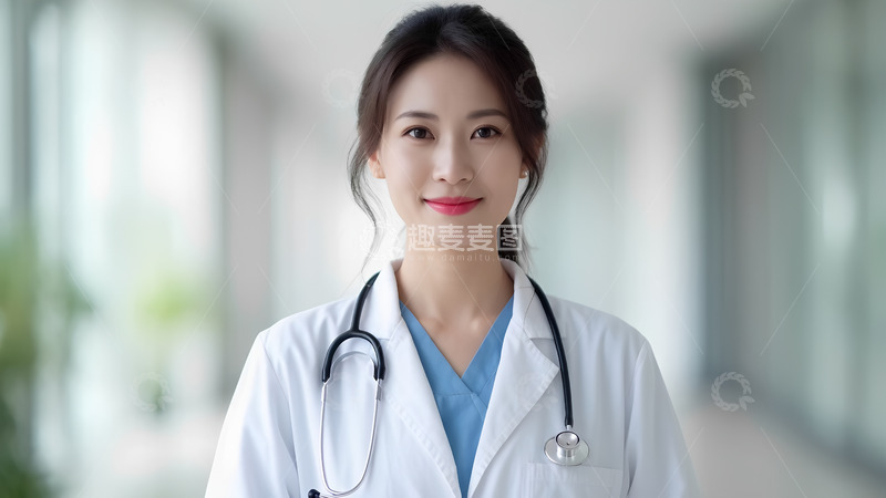 高清大图下载【趣麦麦图】穿白大褂的医生摄影图人像
