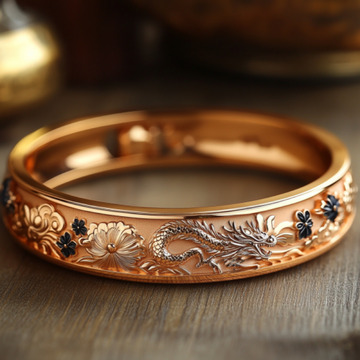 黄金手镯中国龙1