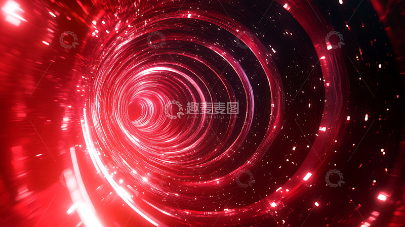 高清大图下载【趣麦麦图】红色大气主视觉kv背景板3