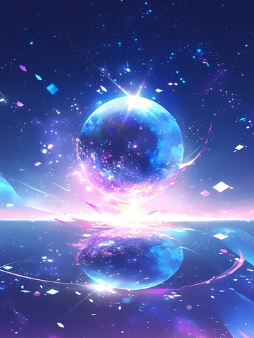 光粒子背景12