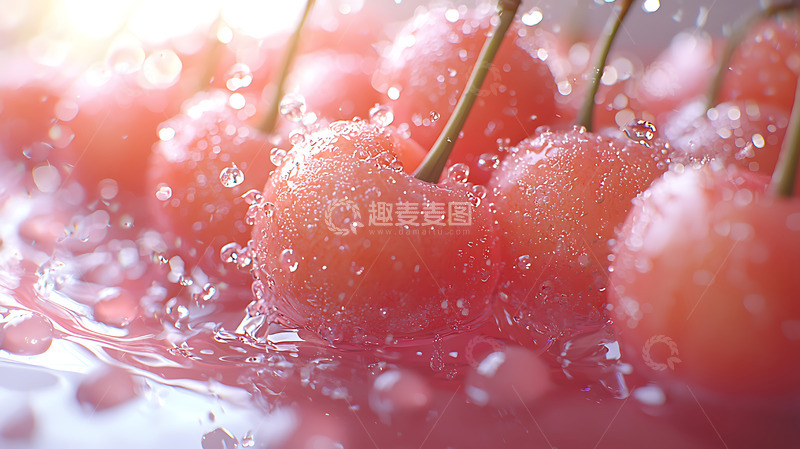 高清大图下载【趣麦麦图】新鲜水果樱桃高清摄影特写7