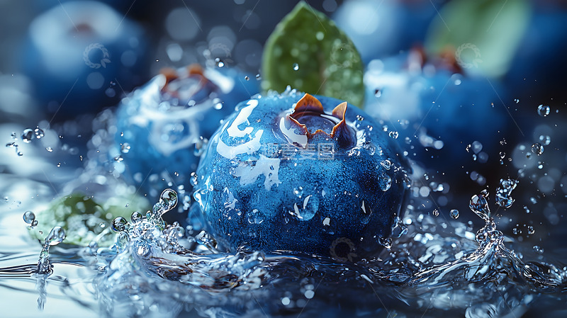 高清大图下载【趣麦麦图】新鲜水果蓝莓高清摄影特写