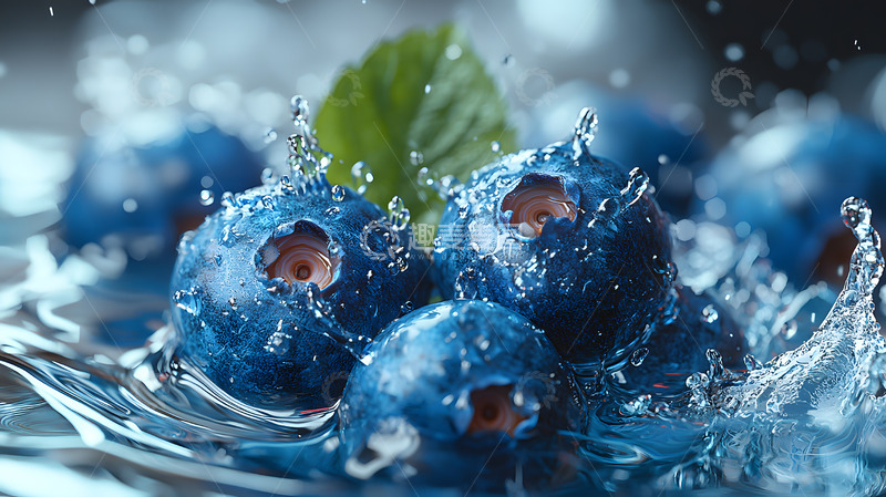 高清大图下载【趣麦麦图】新鲜水果蓝莓高清摄影特写1