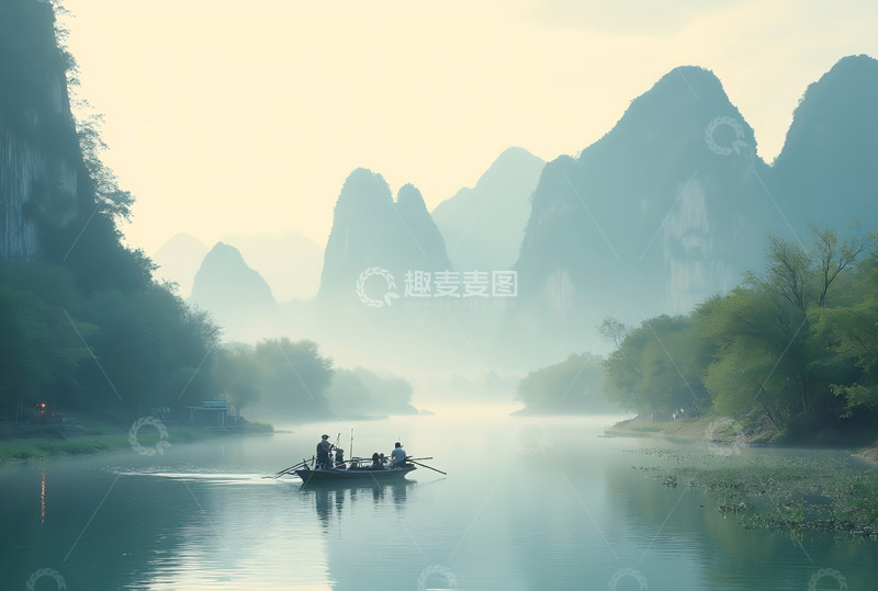高清大图下载【趣麦麦图】广西桂林漓江 