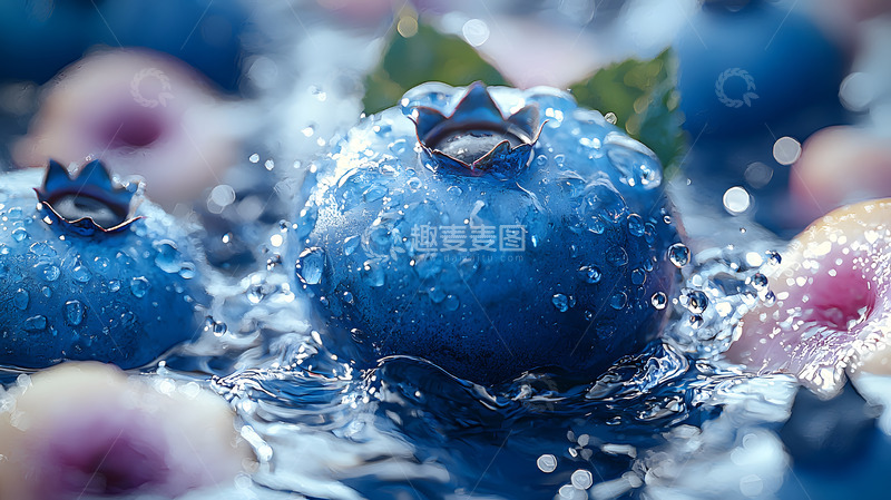 高清大图下载【趣麦麦图】新鲜水果蓝莓高清摄影特写2
