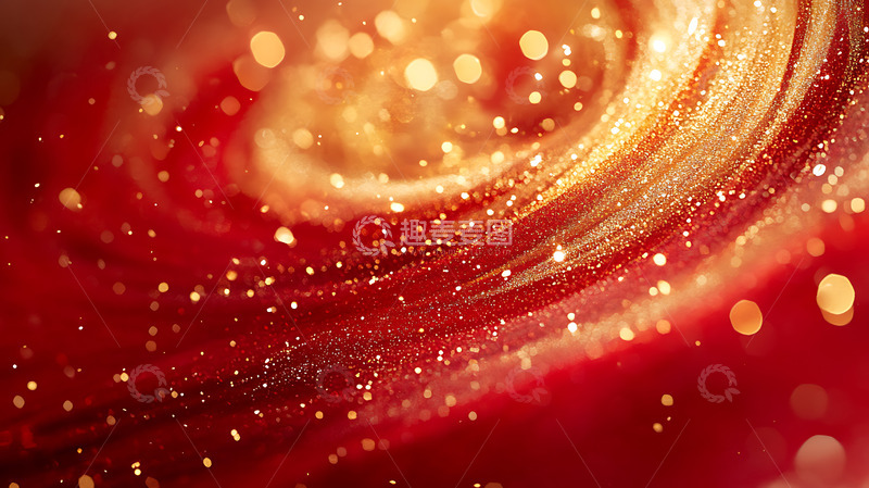 高清大图下载【趣麦麦图】红色科技感大气主视觉kv背景26