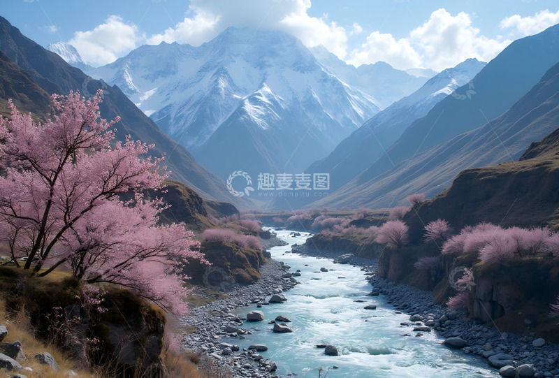 高清大图下载【趣麦麦图】西藏雅鲁藏布大峡谷 