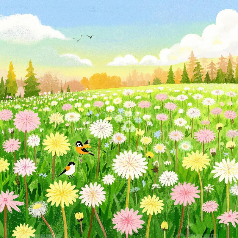 高清大图下载【趣麦麦图】春天风格便签/壁纸1