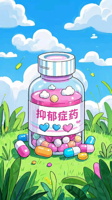 抑郁症的药瓶