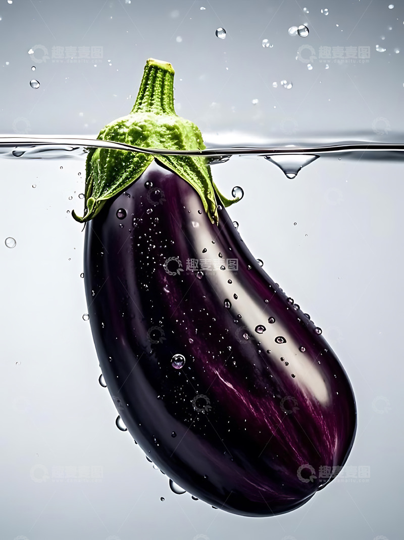 高清大图下载【趣麦麦图】新鲜蔬菜茄子高清摄影特写7