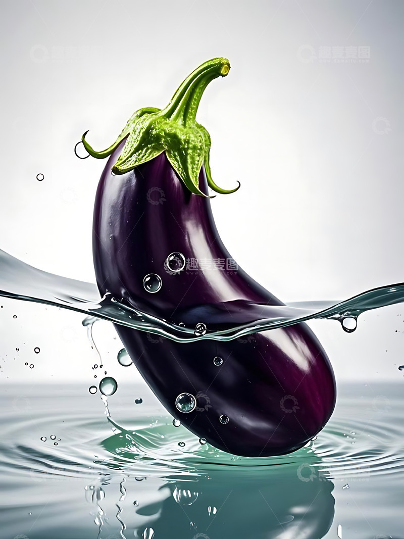 高清大图下载【趣麦麦图】新鲜蔬菜茄子高清摄影特写11