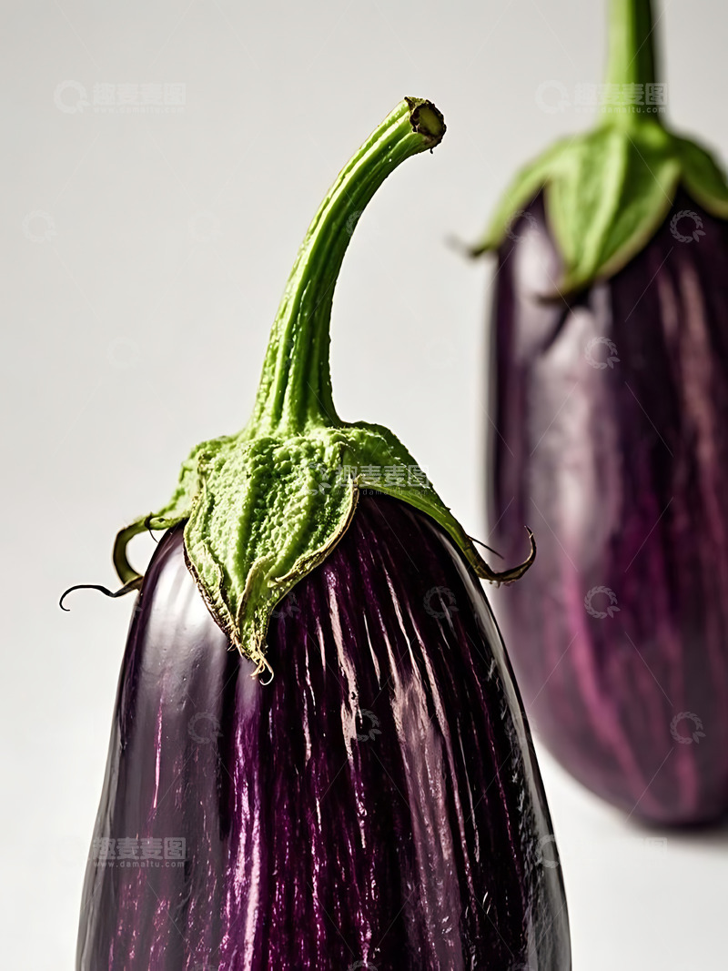 高清大图下载【趣麦麦图】新鲜蔬菜茄子高清摄影特写3