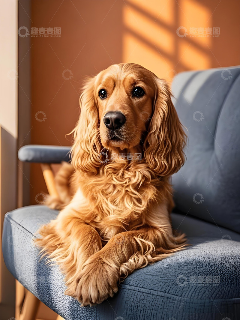 高清大图下载【趣麦麦图】可爱宠物可卡犬摄影图