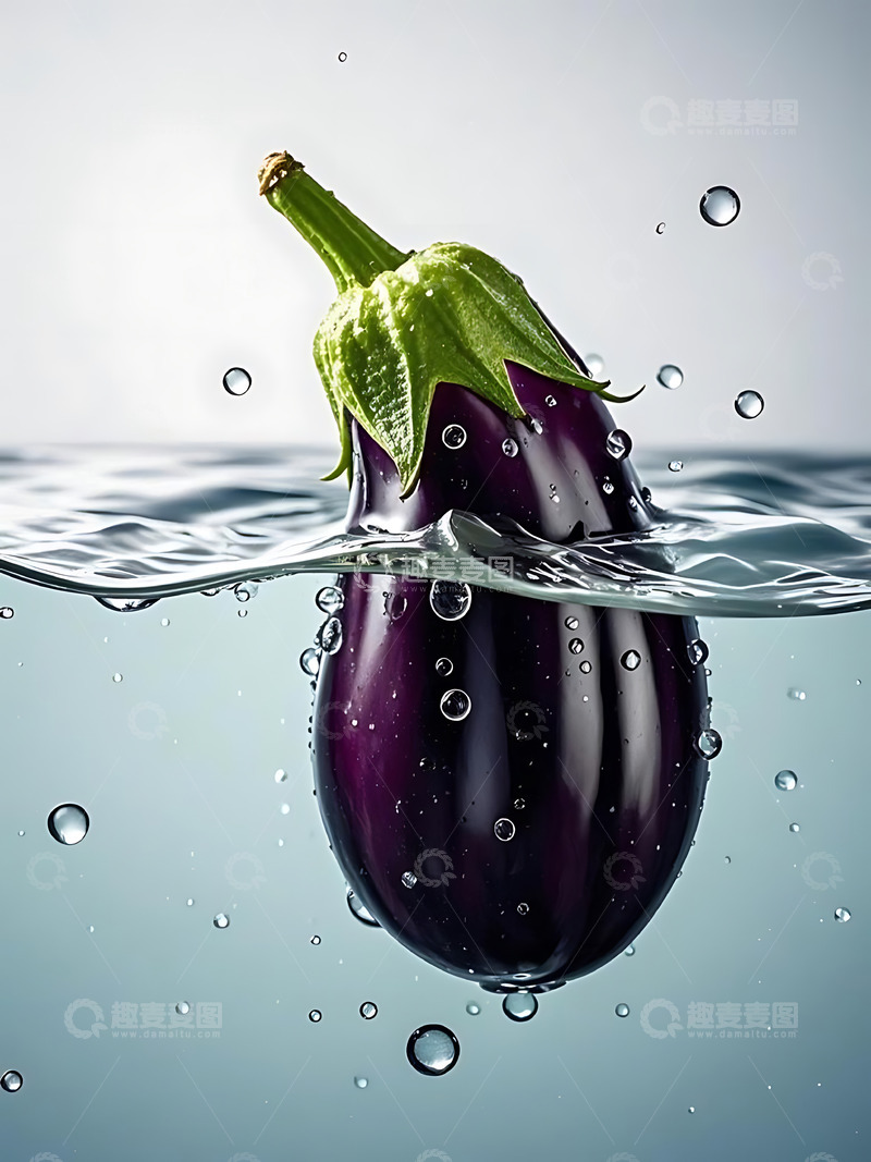 高清大图下载【趣麦麦图】新鲜蔬菜茄子高清摄影特写9