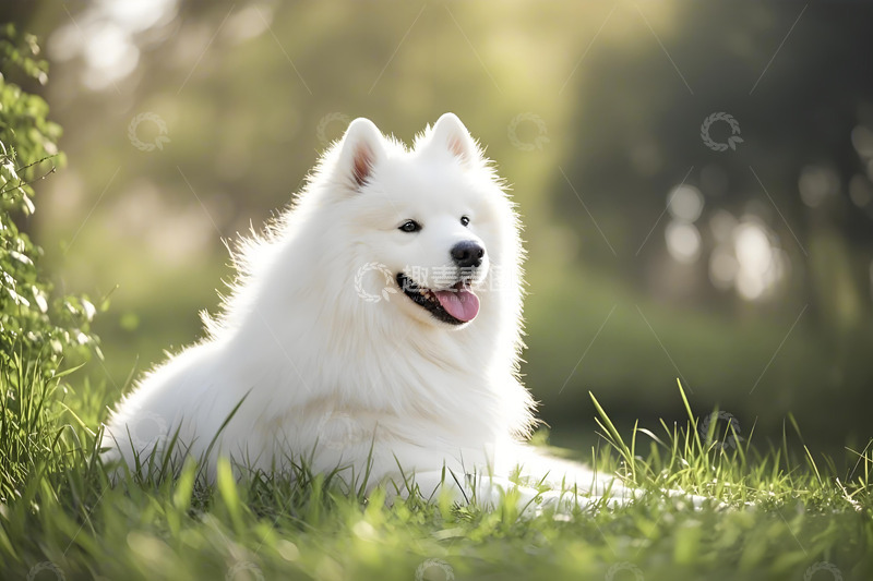 高清大图下载【趣麦麦图】宠物摄影萨摩耶犬