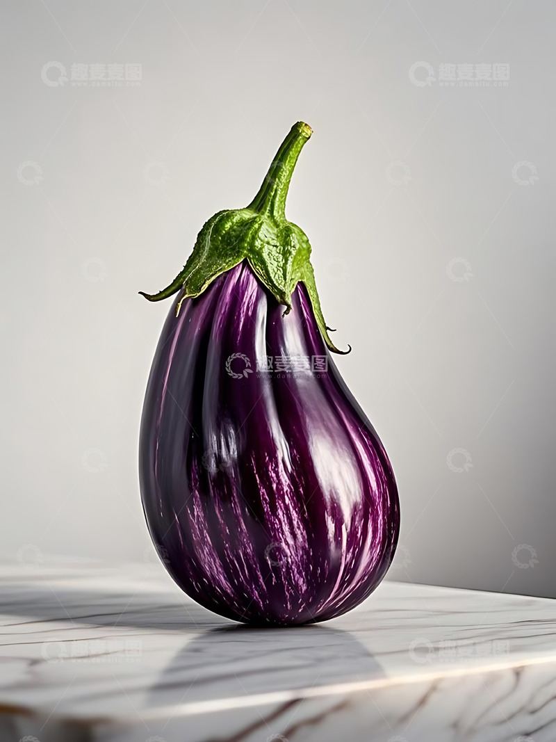 高清大图下载【趣麦麦图】新鲜蔬菜茄子高清摄影特写