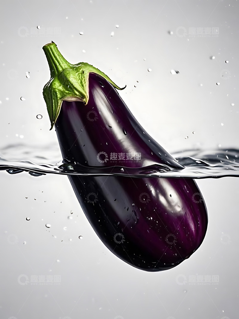 高清大图下载【趣麦麦图】新鲜蔬菜茄子高清摄影特写8